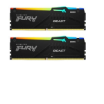 Kingston FURY Beast RGB - DDR5 - kit - 16 GB: 2 x 8 GB - DIMM 288-PIN - 5600 MHz / PC5-44800 - CL40 - 1.25 V - senza buffer - on-die ECC
